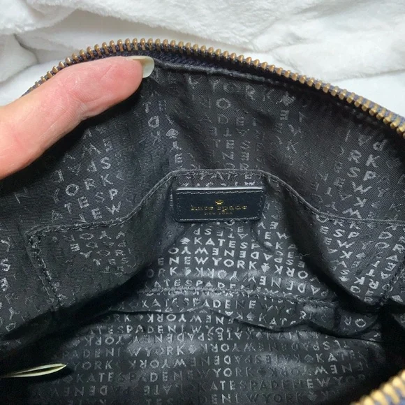 Kate Spade Denim Satchel with Red Floral Design - Picture 4 of 5